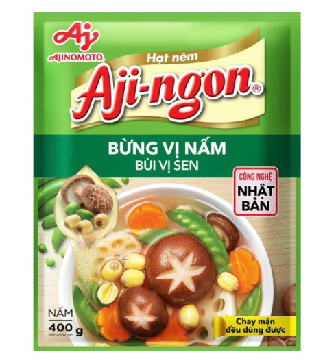Hạt Nêm Chay Aji-Ngon Nấm Gói 400G