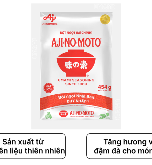 Bột ngọt hạt lớn Ajinomoto gói 454g