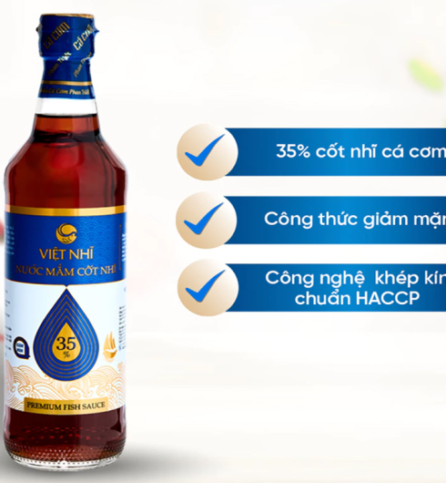 Nước mắm cốt nhĩ 35% Việt Nhĩ 15 độ đạm chai 500ml