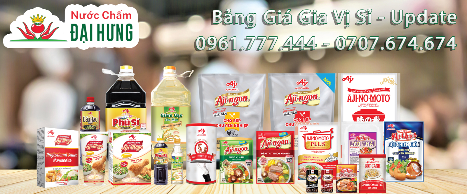 bảng giá gia vị