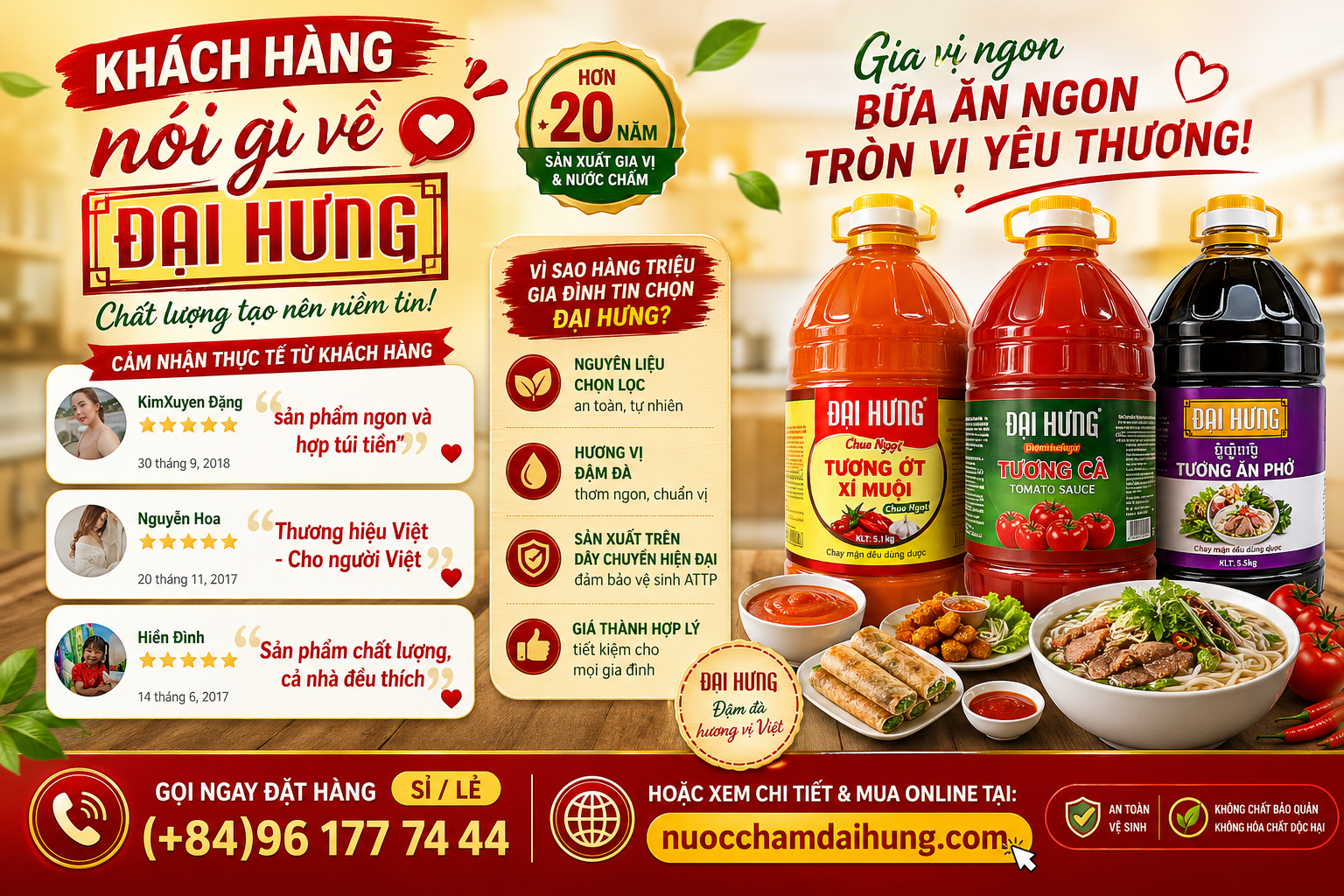 gia vị sạch